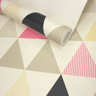 Papel De Parede Triângulo Rosa
