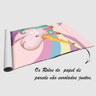 Papel De Parede Unicornio Tamanho:3,00x0,60