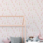 Papel De Parede Ursinho Infantil Auto Adesivo Balões Rosa Qua