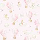 Papel De Parede Ursinho Infantil Auto Adesivo Balões Rosa Qua