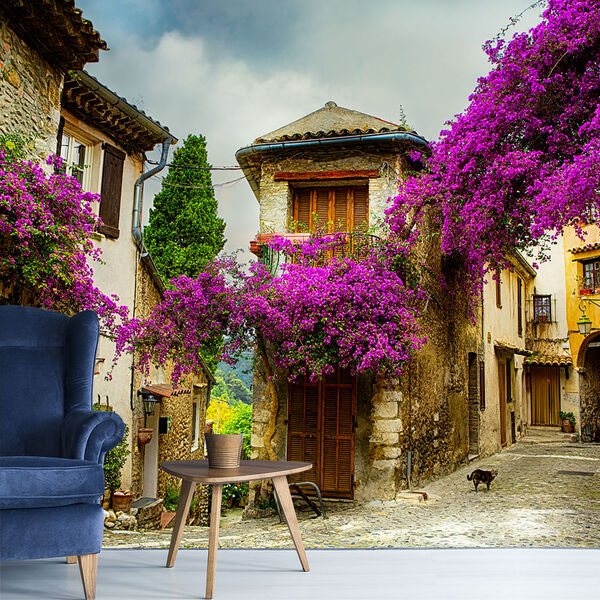 Papel De Parede Vilarejo Provença França Sala Painel - 339pcp