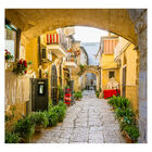 Papel De Parede Vilarejo Viagem Itália Sala Painel - 349pcp