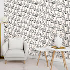 Papel De Parede Vinil Autocolante Elegance Faces