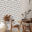 Papel De Parede Vinil Autocolante Elegance Faces