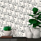 Papel De Parede Vinil Autocolante Elegance Faces