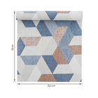 Papel de Parede Vinil Azul e Cinza 0,52x10m Tokfix