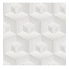Papel De Parede Vinílico 3d Cinza