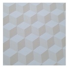 Papel De Parede Vinílico 3d Geométrico Bege 0,53x10m