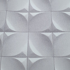Papel De Parede Vinílico 3d Geométrico Cinza Com Brilho