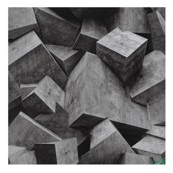 Papel De Parede Vinílico 3d Geométrico Preto Com Brilho