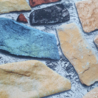Papel De Parede Vinílico 3d Pedras Colorido 0,53x10m