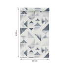 Papel de Parede Vinílico Aquarela Azul e Cinza 52cmx9,5m