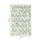 Papel de Parede Vinílico Arabesco Folhinhas Verde 52cmx9,5m