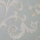 Papel De Parede Vinílico Arabesco Liso Verde/dourado 0,53x10m