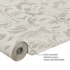 Papel de Parede Vinílico Arabesco Neoclássico Bege 52cmx9,5m