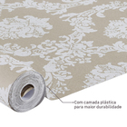 Papel de Parede Vinílico Arabescos Bege 52cmx10m