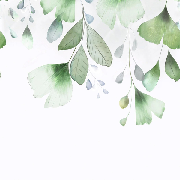 Papel de Parede Vinílico Biloba Verde 1,59x2,80m Inspire