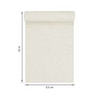 Papel de Parede Vinílico Canhamo Off White 53cmx10m Art Papier