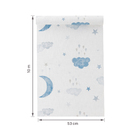 Papel de Parede Vinílico Céu Azul 53cmx10m