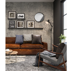 Papel de Parede Vinílico Cimento Queimado Cinza Escuro Rolo com 10m Inspire