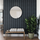 Papel de Parede Vinílico Cubic Ramos Preto 53cmx10m