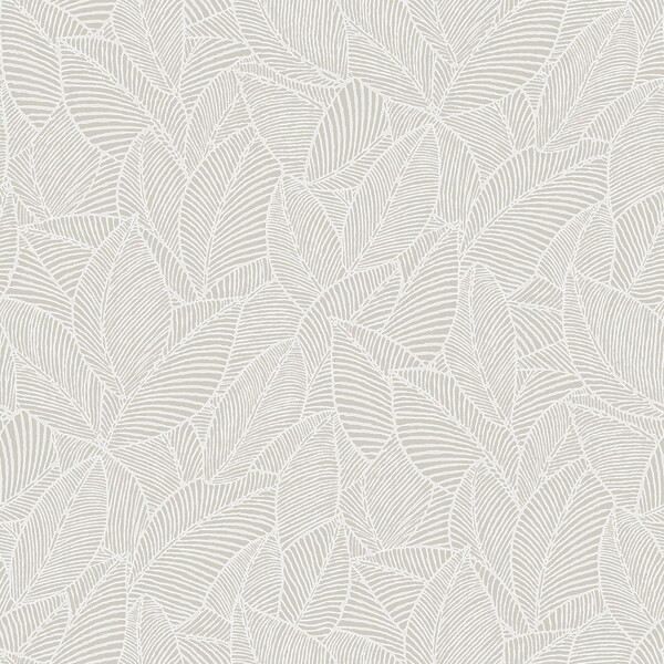 Papel de Parede Vinílico Essential Folhagem Cinza 10x0,53m Wiler-K