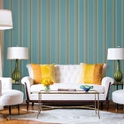 Papel De Parede Vinílico Evolux 10mx53 Cm  Listrado Azul D184