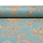 Papel De Parede Vinílico Evolux 10mx53 Cm - Damasco Azul D184