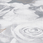 Papel de Parede Vinílico Flores Cinza e Dourado 53cmx10m