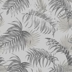 Papel de Parede Vinílico Folhas e Flores Chumbo 0,52x10m