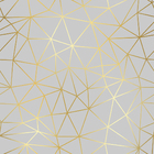 Papel De Parede Vinilico Formas Geomnétricas Cinza Gold 6m