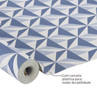 Papel de Parede Vinilico Geometrico Azul 53cmx9,5m