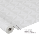 Papel de Parede Vinilico Geometrico Cinza 53cmx9,5m
