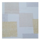 Papel De Parede Vinílico Geométrico Cinza/bege/laranja 0,53x1