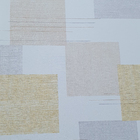 Papel De Parede Vinílico Geométrico Cinza/bege/laranja 0,53x1