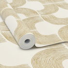 Papel de Parede Vinílico Grace Branco e Dourado 0,53x10,05m Inspire