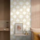 Papel de Parede Vinílico Grace Branco e Dourado 0,53x10,05m Inspire