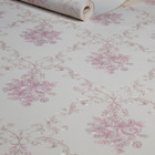Papel De Parede Vinilico Lavavel Arabesco Rosa Creme 10m Text