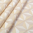 Papel De Parede Vinilico Lavavel Geometrico Rose Marrom 3d