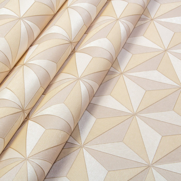 Papel De Parede Vinilico Lavavel Geometrico Rose Marrom 3d