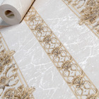 Papel De Parede Vinilico Lavavel Listrado Dourado Creme 10m