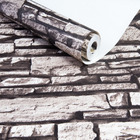 Papel De Parede Vinilico Lavavel Tijolo Marrom Degrade 3d 10