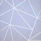 Papel De Parede Vinilico Lavavel Zara Azul Cinza Fios Pratas