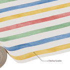 Papel de Parede Vinílico Listrado Color Amarelo e Vermelho 52cmx9,5m