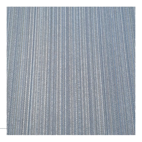 Papel De Parede Vinílico Listrado Azul Com Brilho 0,53x10m