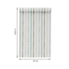 Papel de Parede Vinílico Listrado Color Cinza e Verde 52cmx9,5m