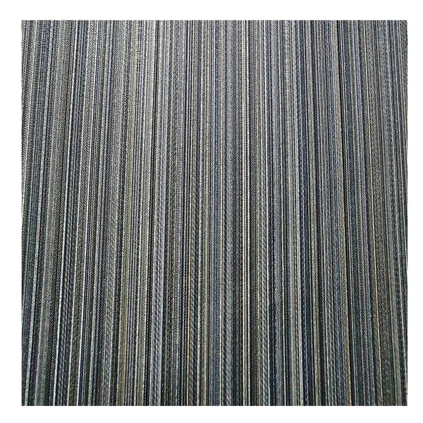 Papel De Parede Vinílico Listrado Preto Com Brilho 0,53x10m