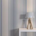 Papel de Parede Vinílico Listras Azul e Cinza 2,90x1,0m Muse