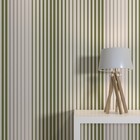 Papel de Parede Vinílico Listras Verde e Cinza 2,90x1,0m Muse