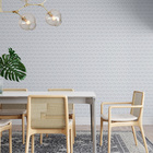 Papel de Parede Vinílico Losang Cinza Claro 0,53x9,50m